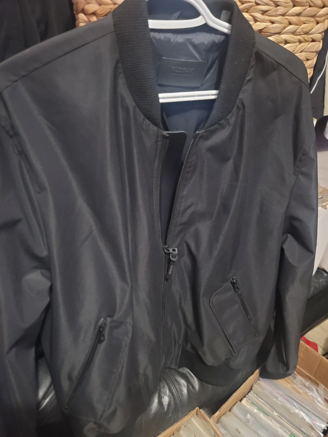 RUDSAK Black Bomber Jacket