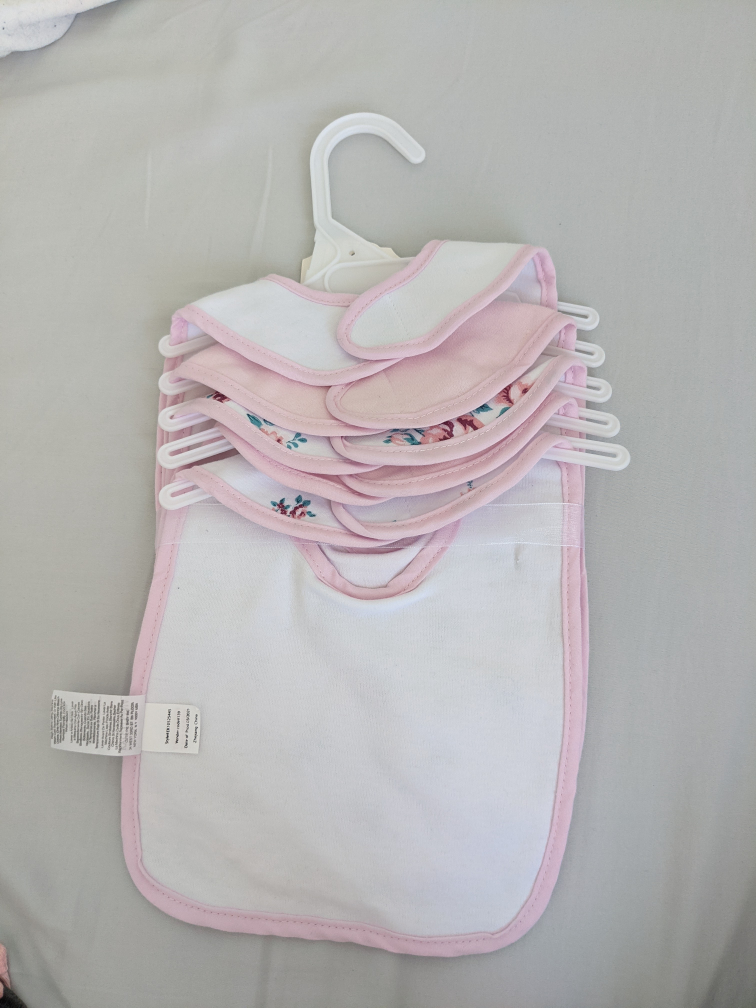 KYLE & DEENA "Loved" Floral Baby Bibs - Set of 5 - photo 2