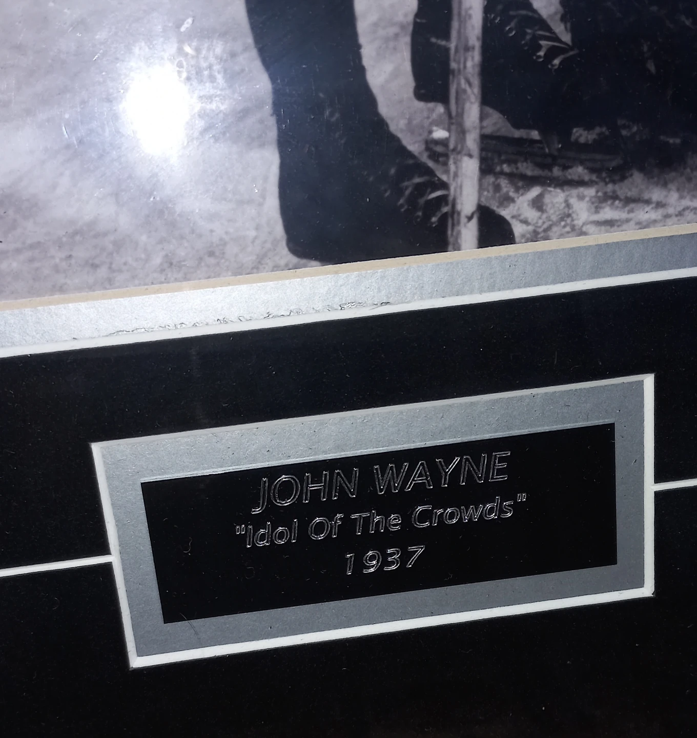 Framed John Wayne "Idol Of The Crowds" Photo 1937 - photo 3