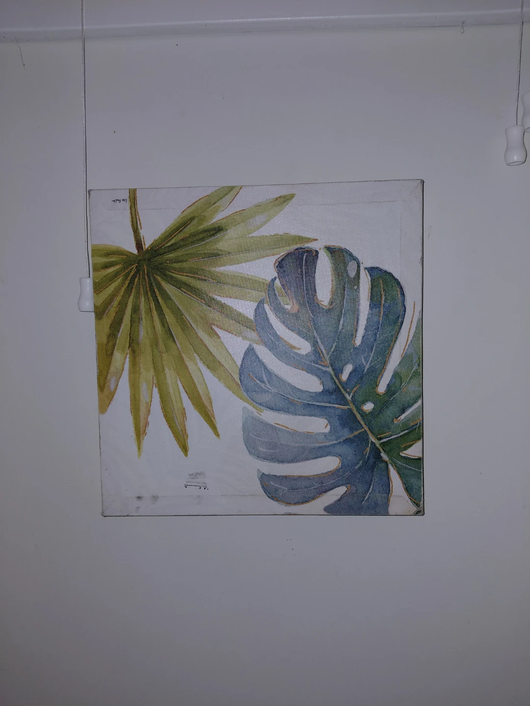 Tropical Leaf Wall Art Canvas Print