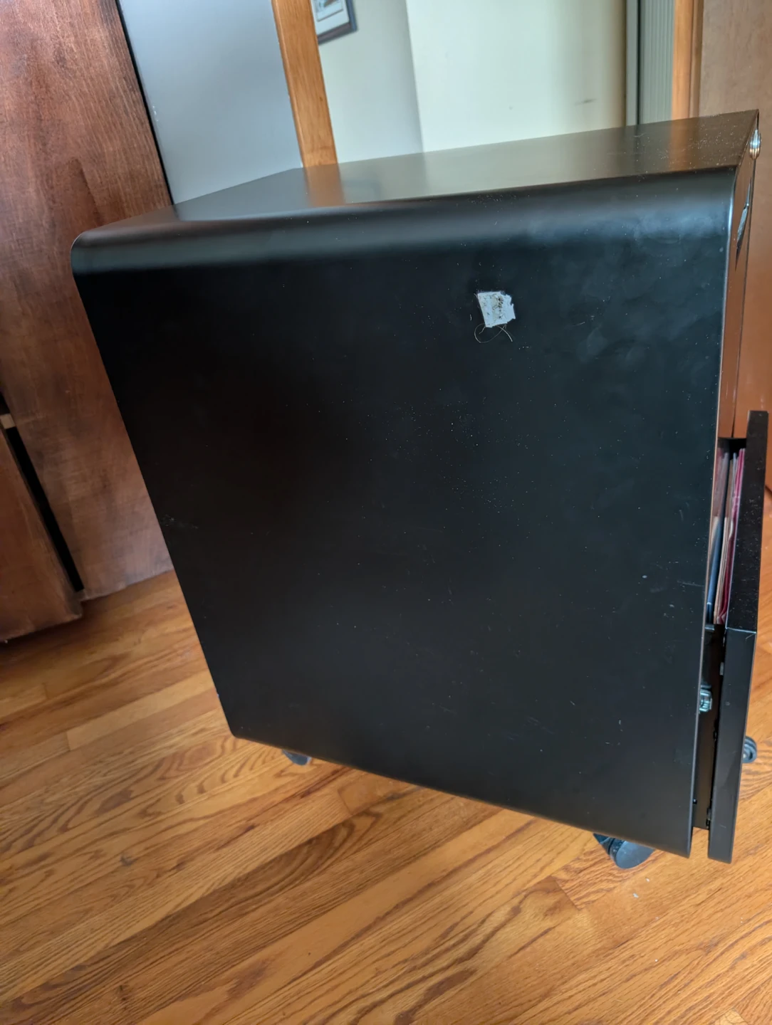 Black 2-Drawer Mobile Filing Cabinet - photo 4
