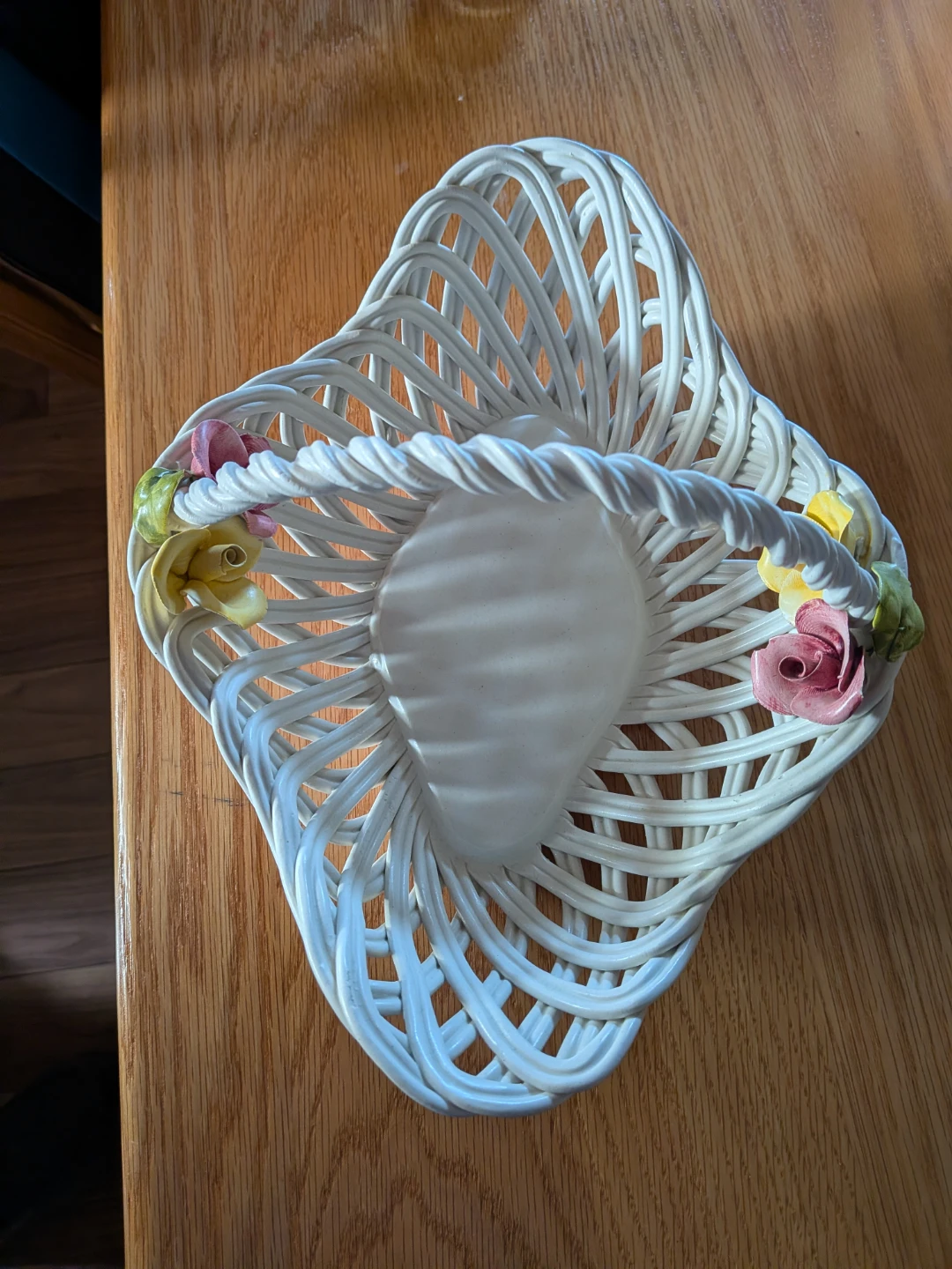 Vintage Bassano Hand Woven Braided Basket - photo 4