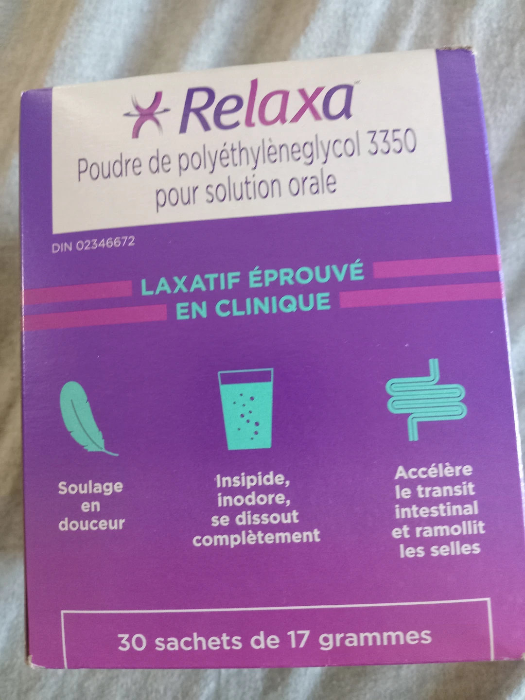 Relaxa Polyethylene Glycol 3350 Powder for Oral Solution - - photo 2