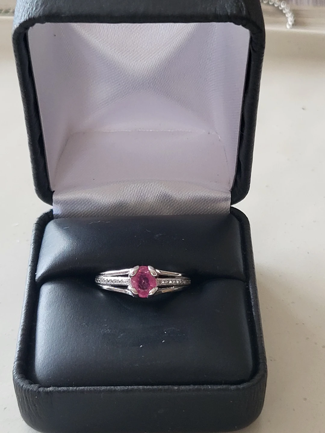 New Sterling Silver Ruby & CZ Ring - photo 2