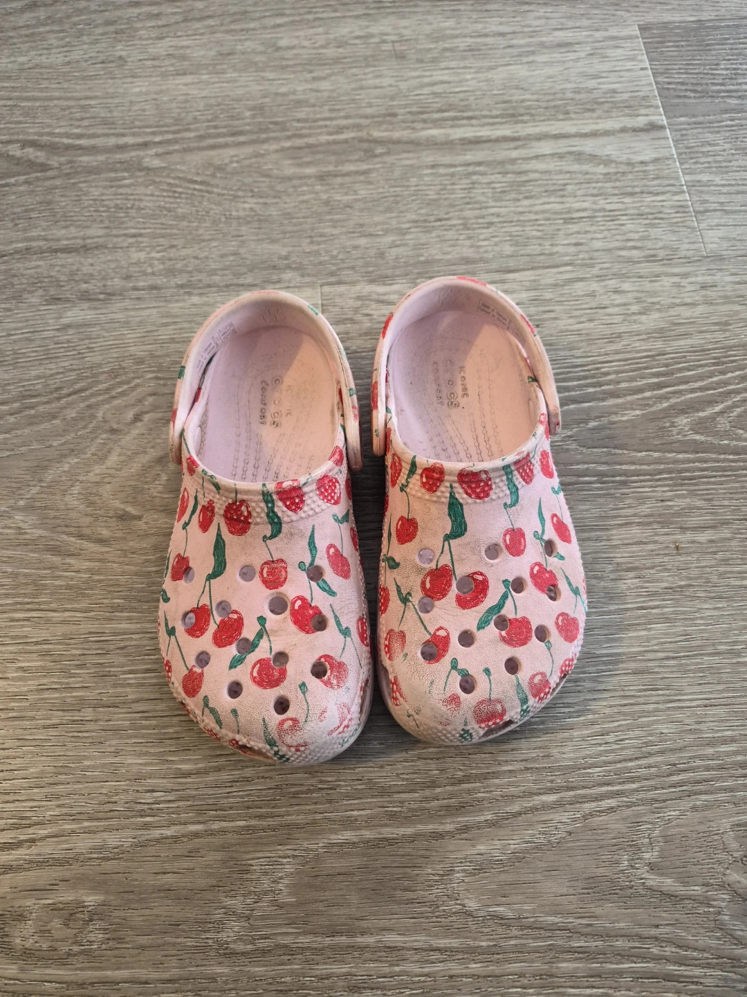 Pink Cherry Crocs - Size C10