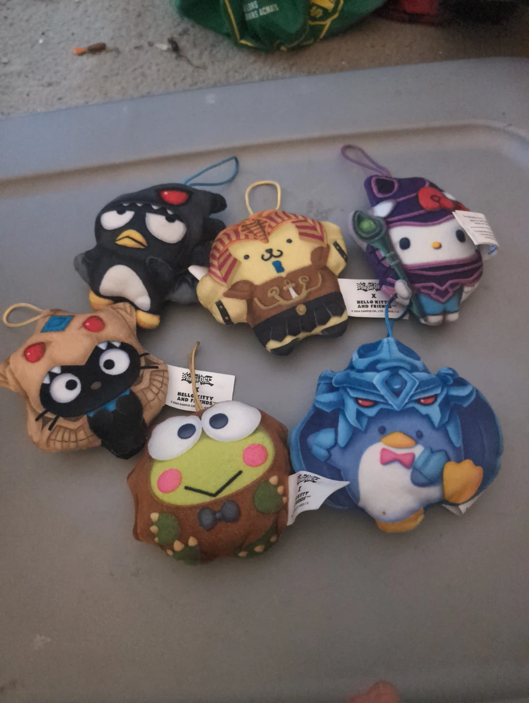Set of 6 Sanrio Character Plush Ornaments