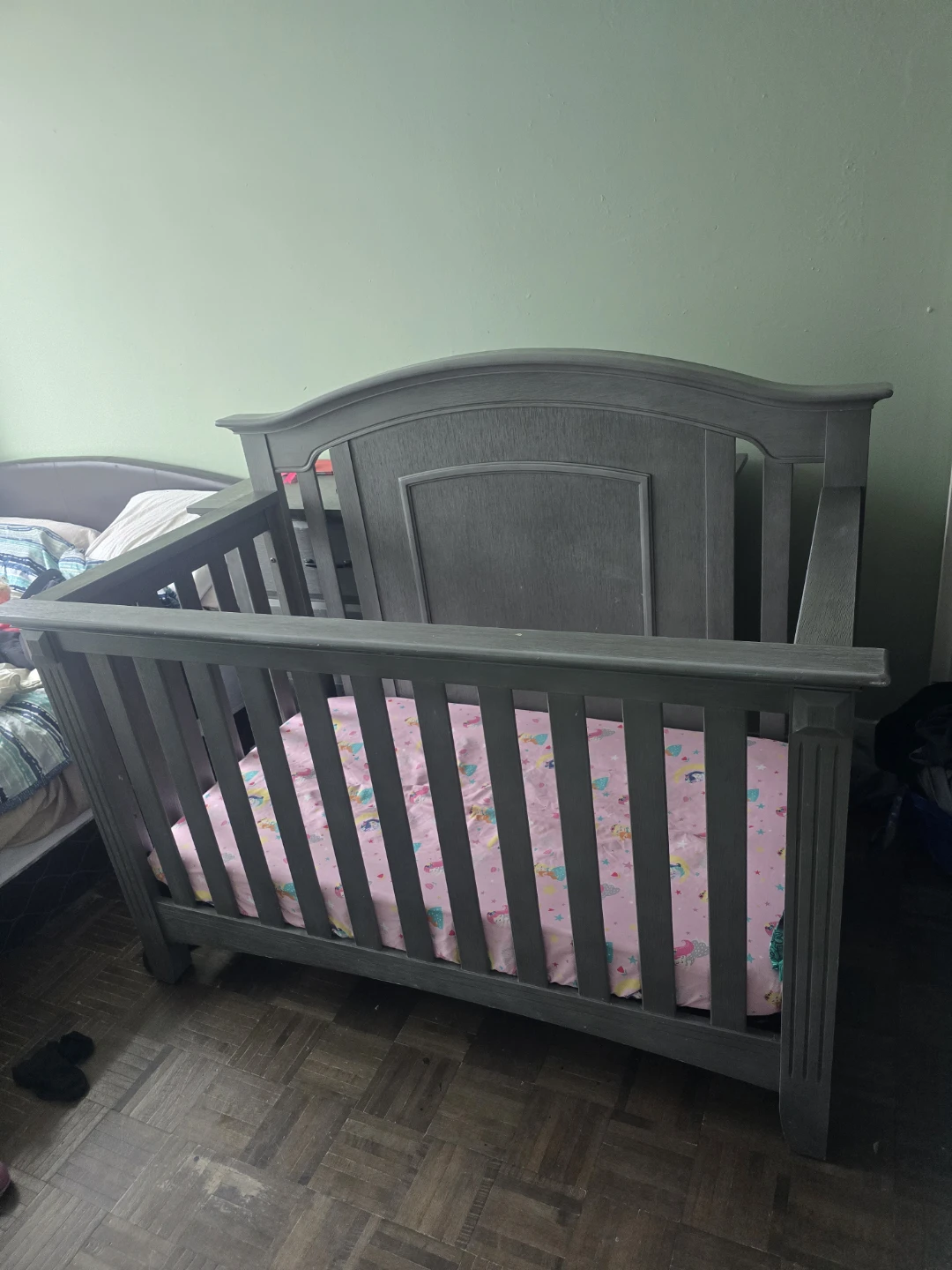 Grey Convertible Crib - photo 2
