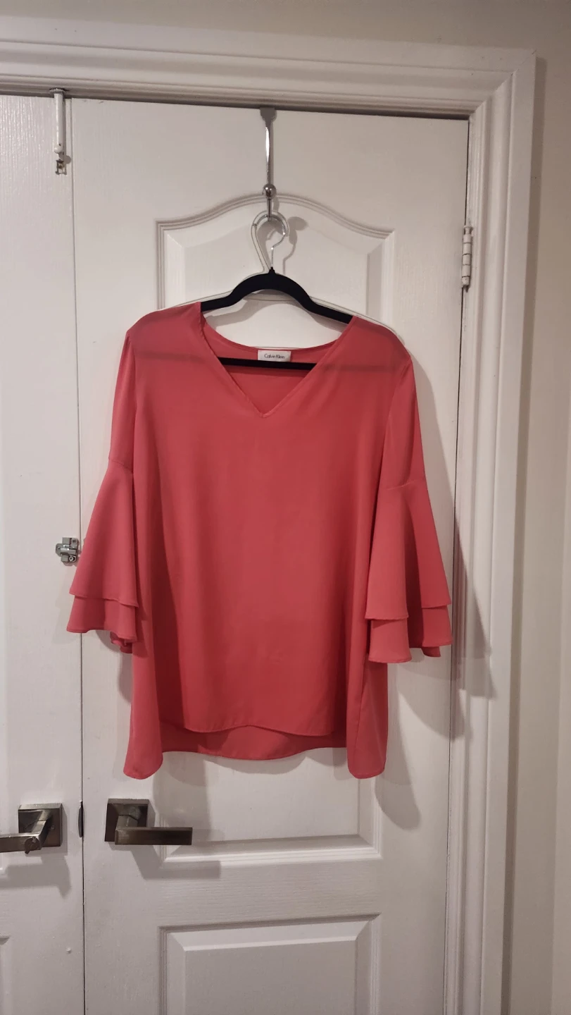 Calvin Klein Coral Bell Sleeve Blouse - photo 2