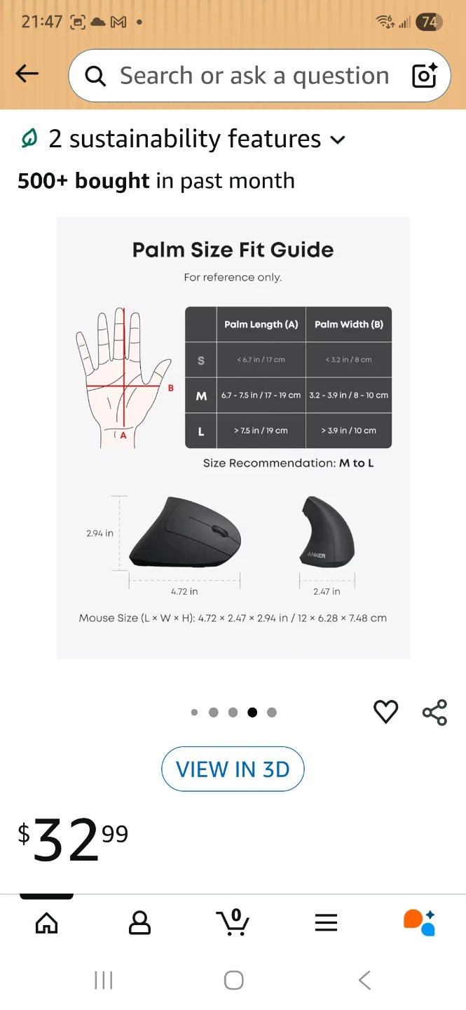 Anker Vertical Ergonomic Optical right-hand - photo 2