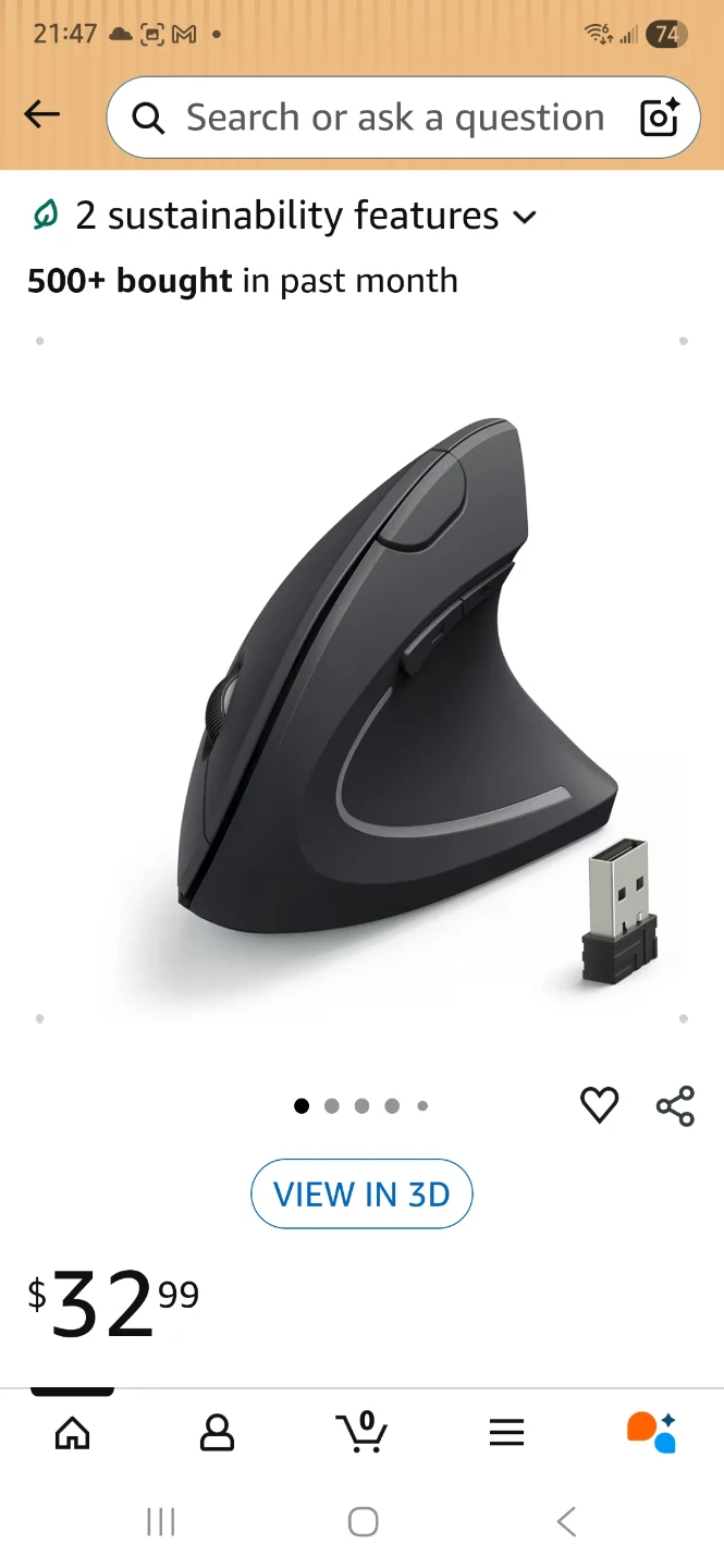 Anker Vertical Ergonomic Optical right-hand