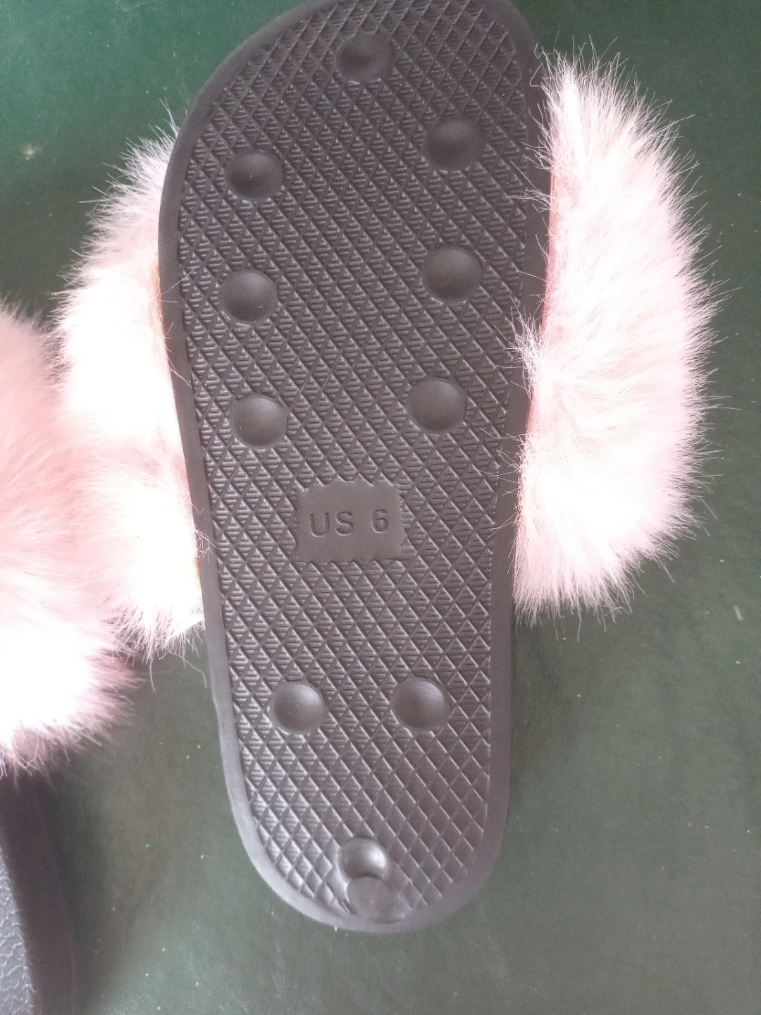 Faux Fur Slides/Slippers - Pink - US Size 6 - photo 2
