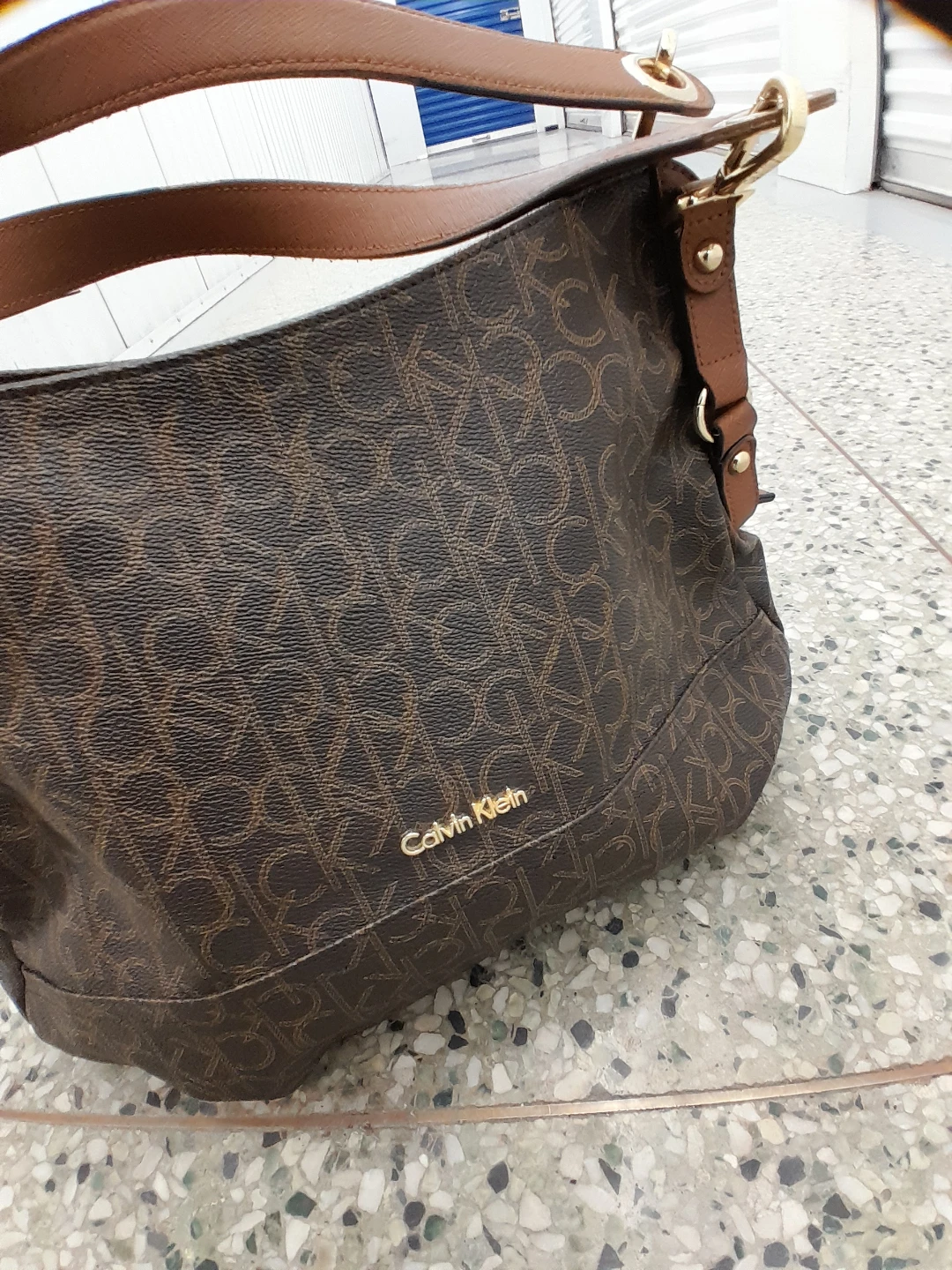 Calvin Klein Brown Monogram Hobo Bag - photo 3