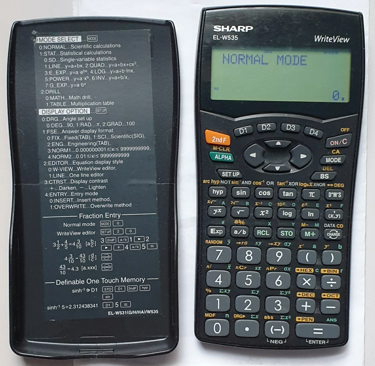 Sharp EL-W535 WriteView Scientific Calculator