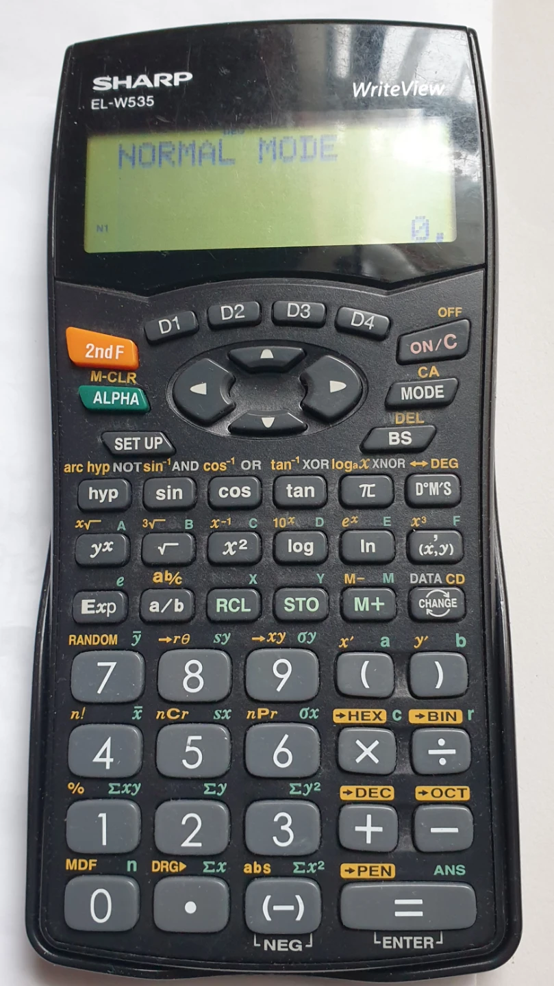 Sharp EL-W535 WriteView Scientific Calculator - photo 2
