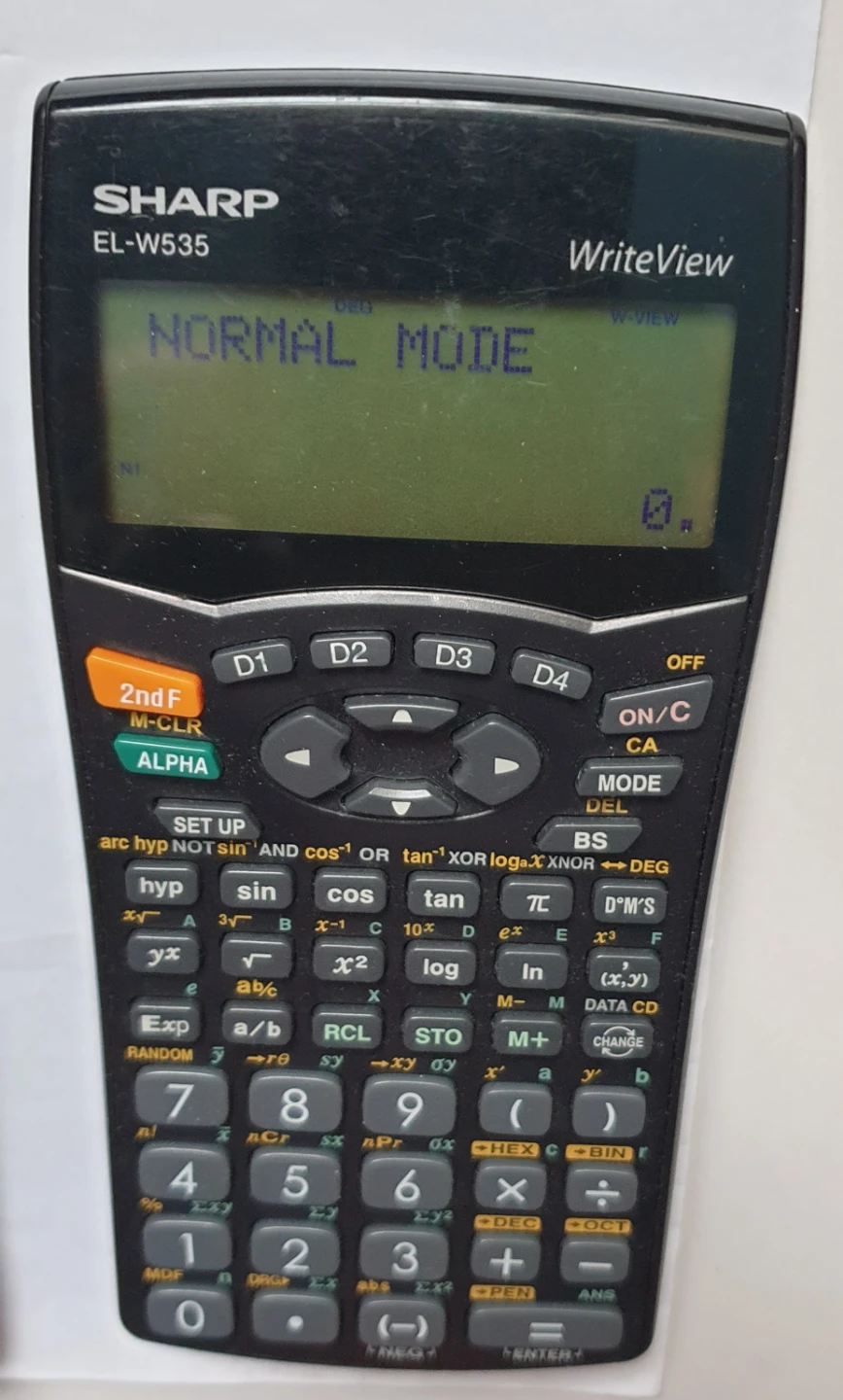 Sharp EL-W535 WriteView Scientific Calculator - photo 3
