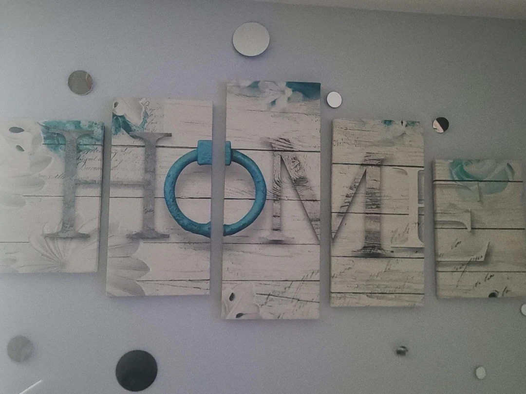 Canvas Wall Art - "HOME" Design