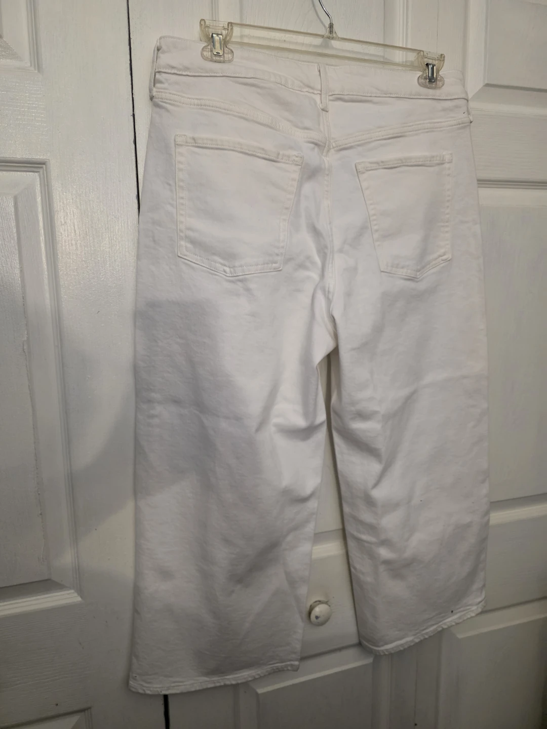 Old Navy White Wide Leg Crop Jeans - photo 2