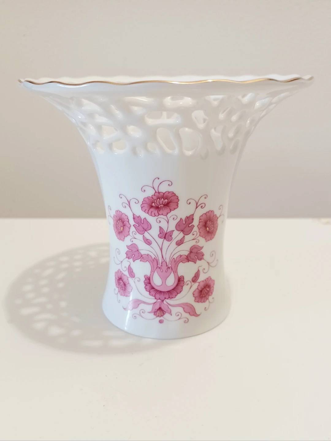 Vtg Hollóháza "Hungary" Porcelain Vase