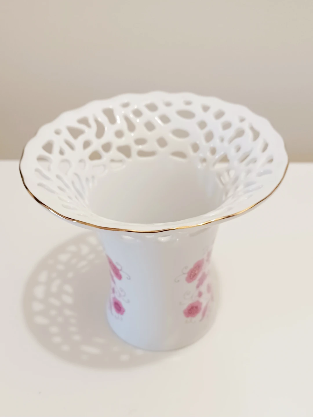 Vtg Hollóháza "Hungary" Porcelain Vase - photo 2
