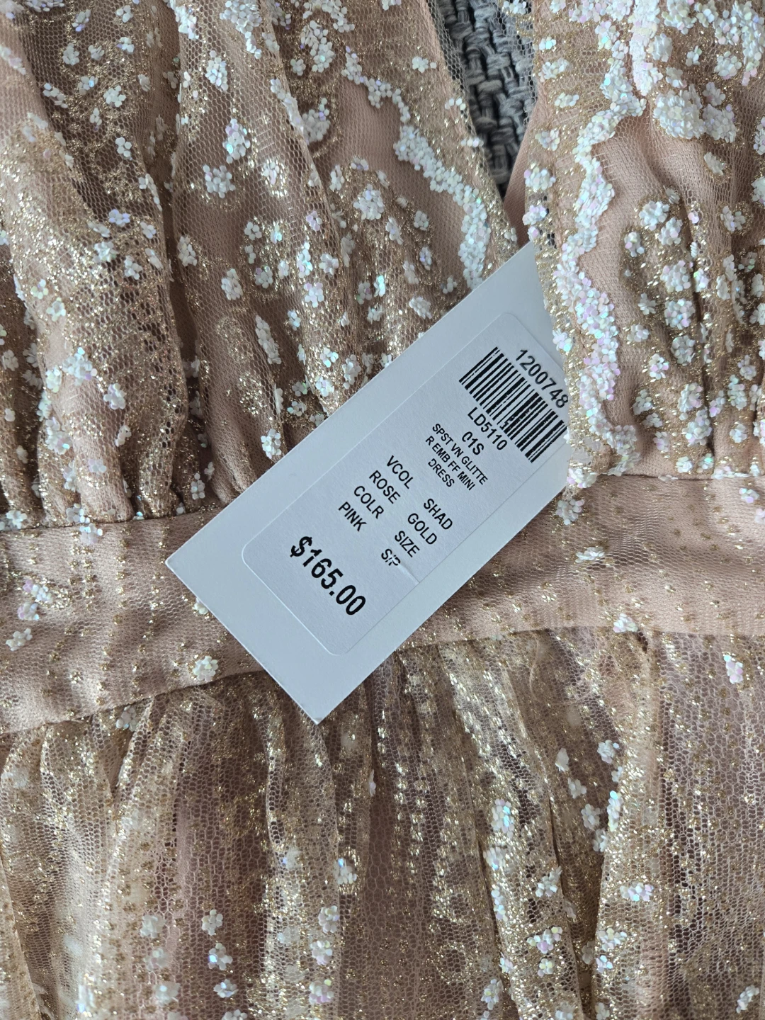 Rose Gold Sequin Mini Dress for Prom/Wedding/Event - photo 4