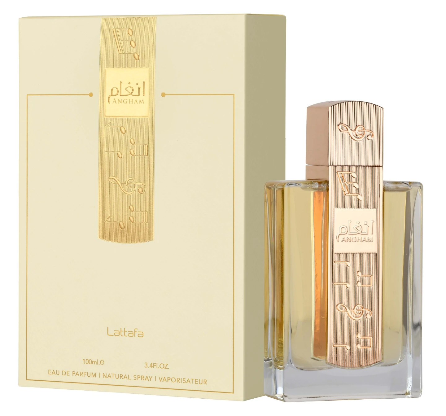 Lattafa Angham Eau de Parfum for Unisex, 3.4 Fl Oz