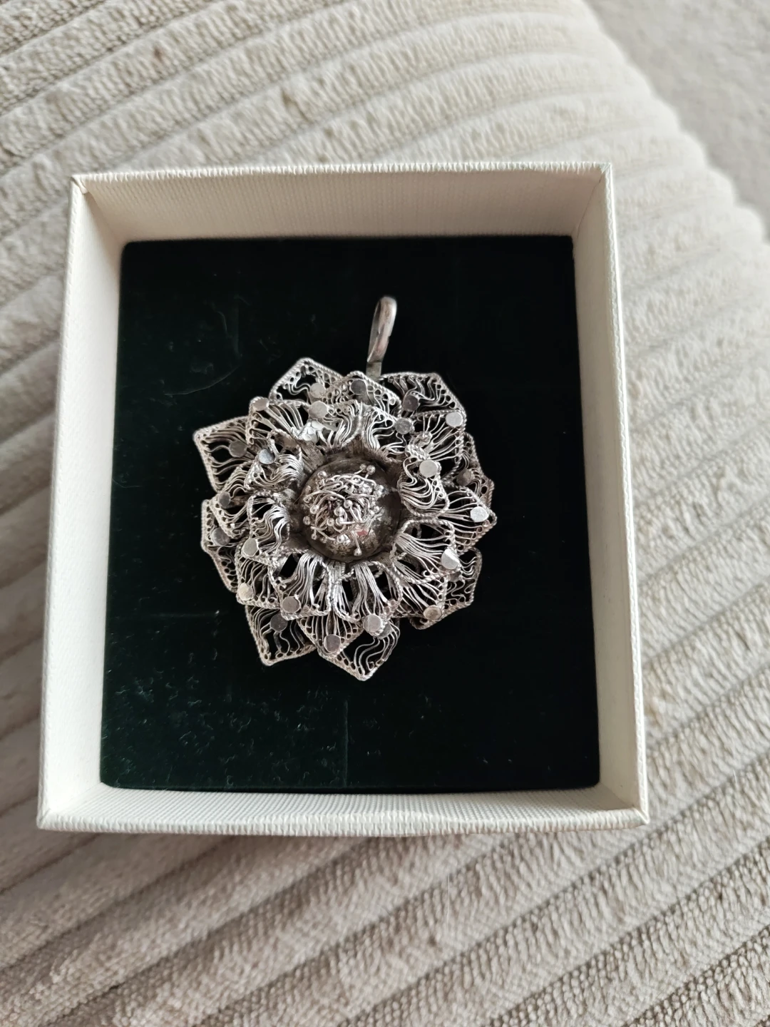 Filigree Flower Pendant
