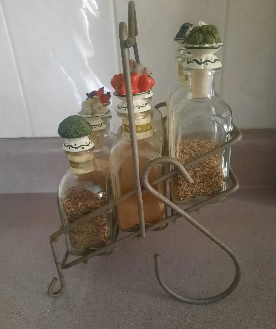 Set of 9 Spice Jars with Metal Rack - photo 4
