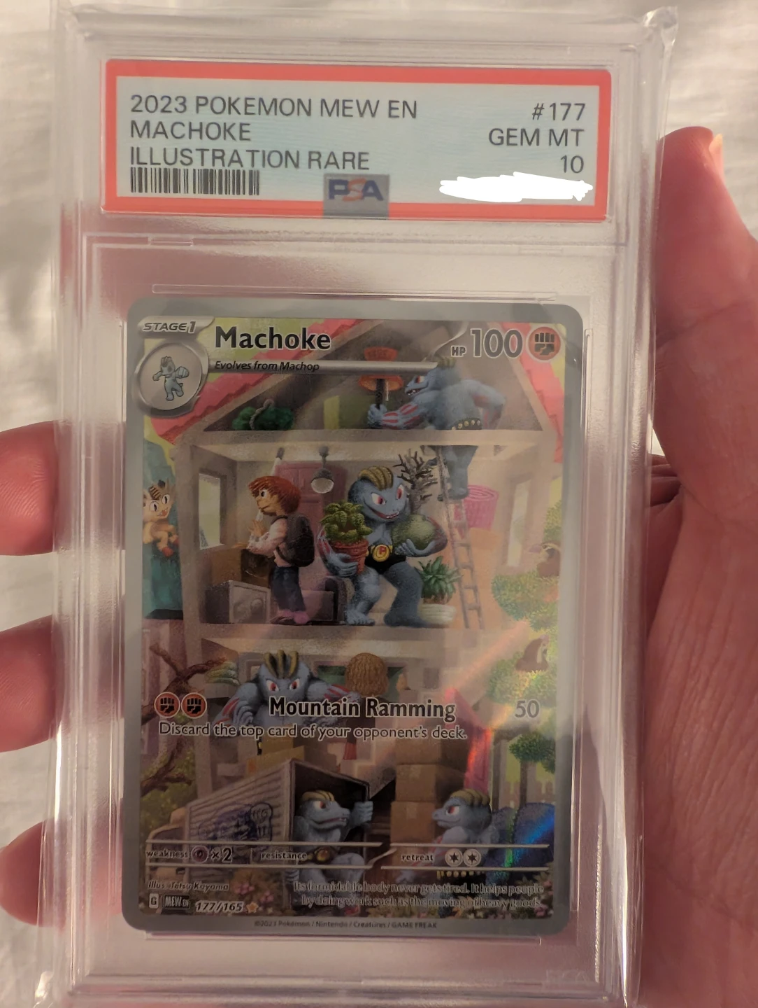 Machoke Scarlet & Violet Illustration Rare PSA 10 - Pokemon