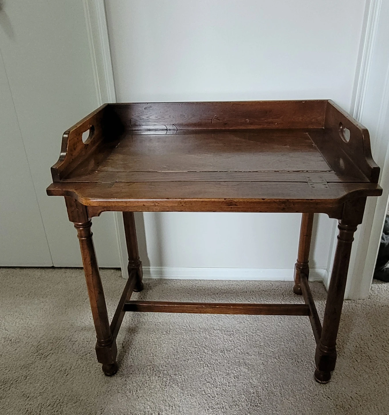 Antique Wooden Butler Tray Table