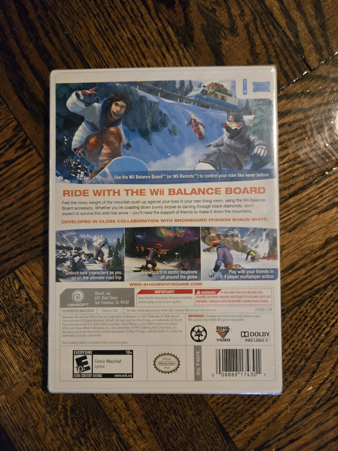 Wii Shaun White Snowboarding Road Trip New in box - photo 2