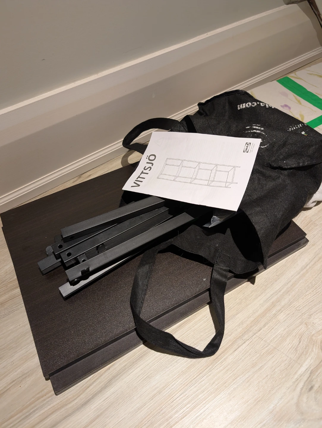 IKEA VITTSJÖ Shelf Unit, Black-Brown/Glass - photo 5