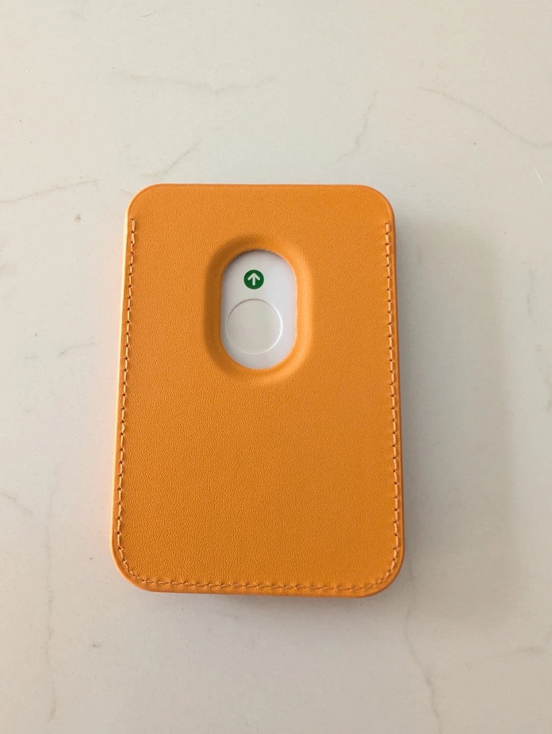 Orange Leather Card Holder - photo 2