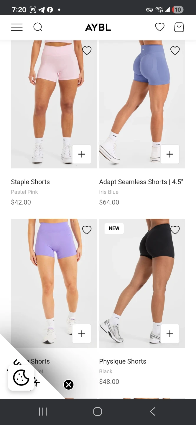 AYBL Shorts Blush Pink - XS Womens/Teens - photo 3