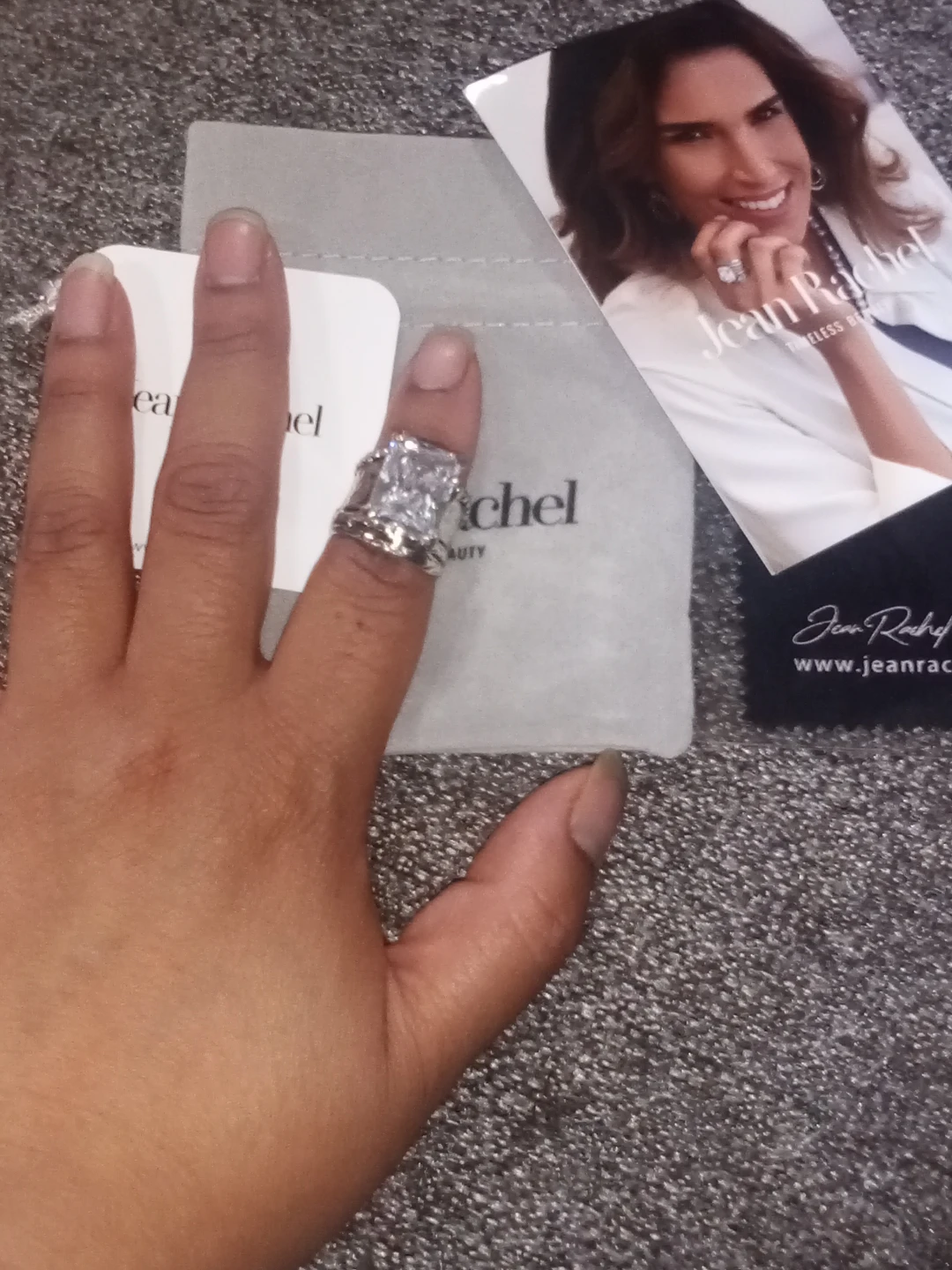 Jean Rachel Statement Ring with Large Cushion Cut Stone - photo 4