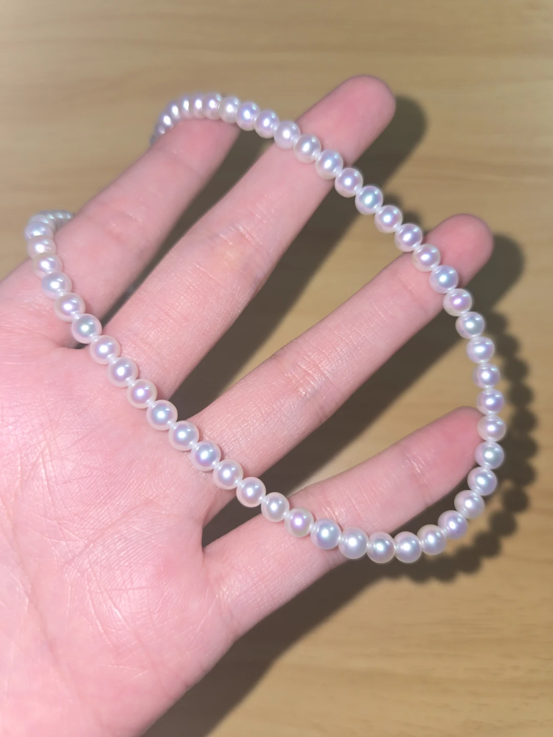 Real Fresh Pearl Necklace with Infinity Clasp