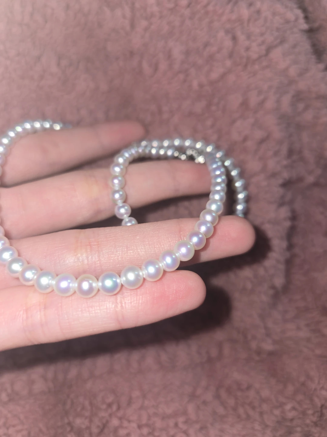 Real Fresh Pearl Necklace with Infinity Clasp - photo 5
