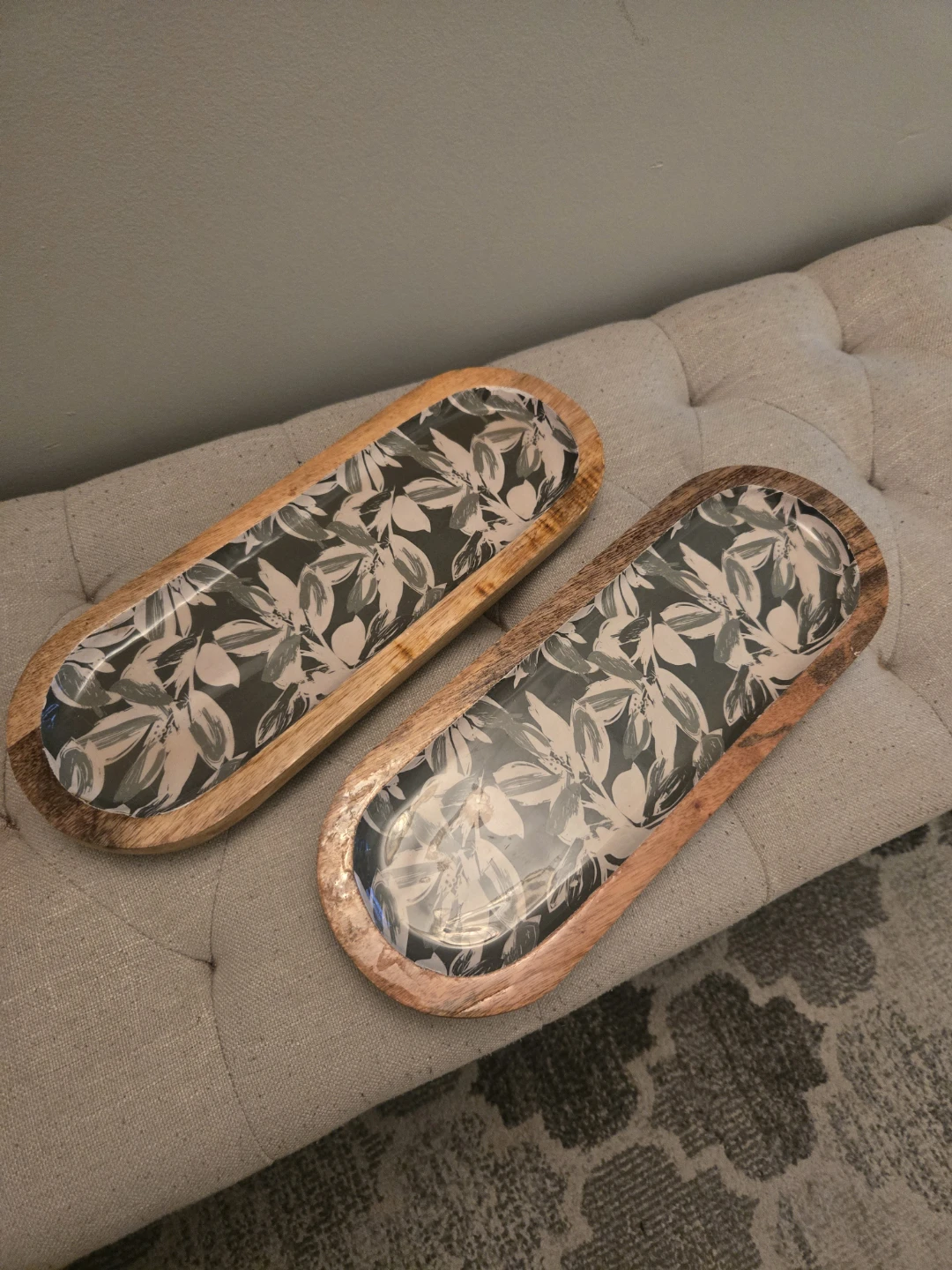 Vintage look Mango Wood Serving Trays 🌱 - photo 2