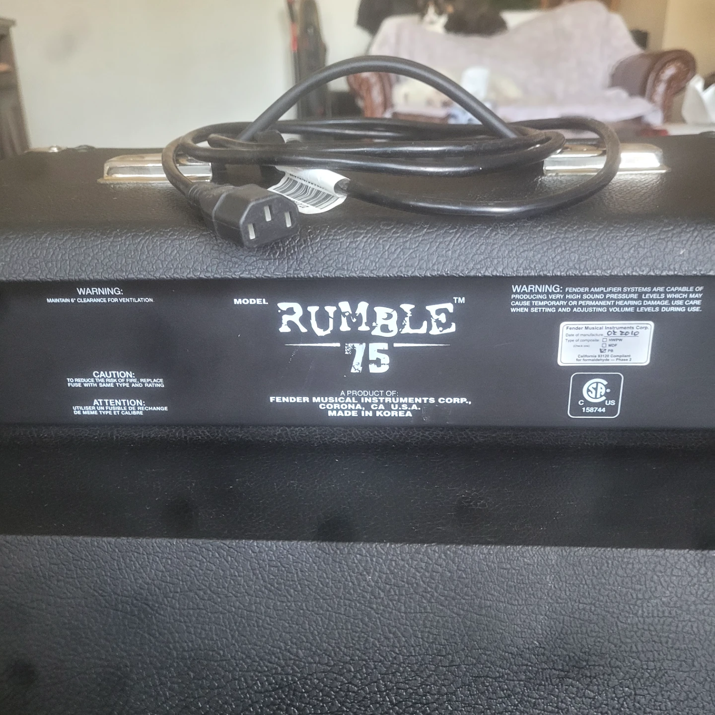 Fender Rumble 75 75W Bass Amplifier - photo 3