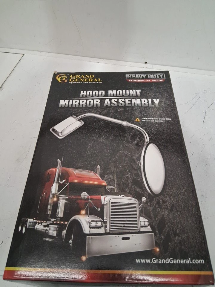 Regular Convex Chrome Plated Hood Mount Mirror