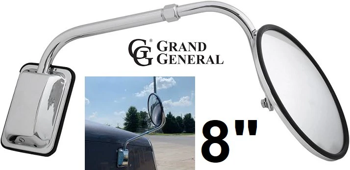 Regular Convex Chrome Plated Hood Mount Mirror - photo 2
