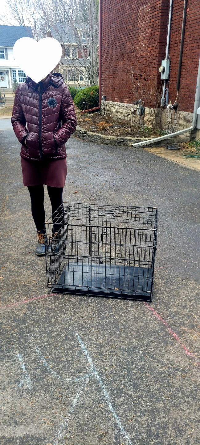 Black Metal Puppy Crate - photo 3