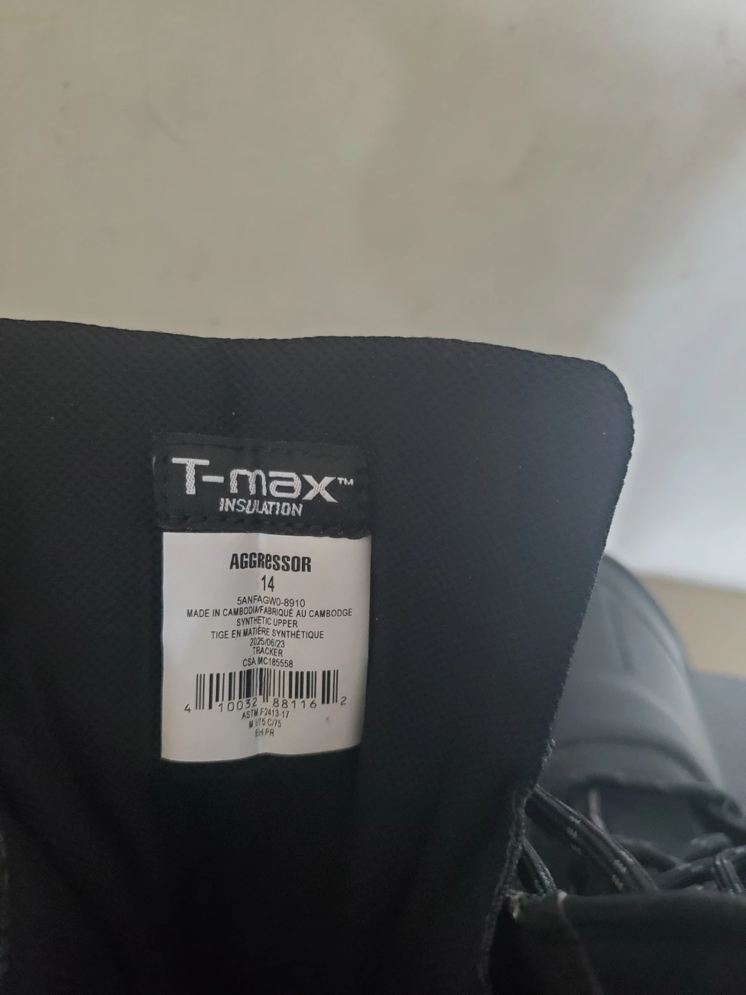 T-max Aggressor Men's Size 14 Work Boots