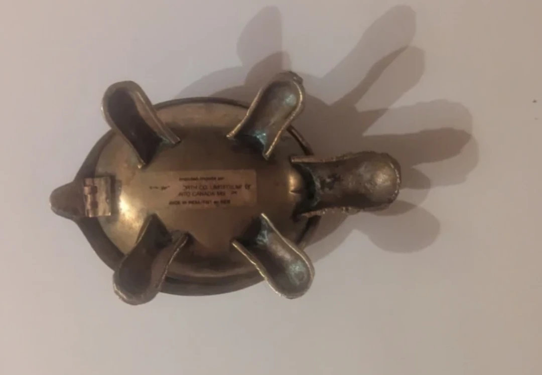 Brass Turtle Trinket Dish - photo 3