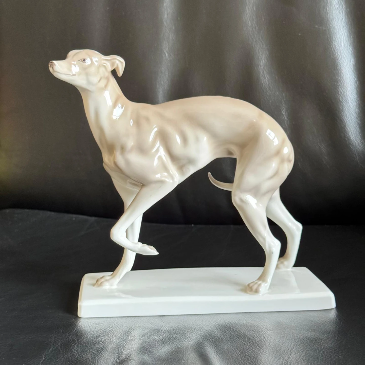7" Large Bone China Greyhound Whippet Saluki Dog