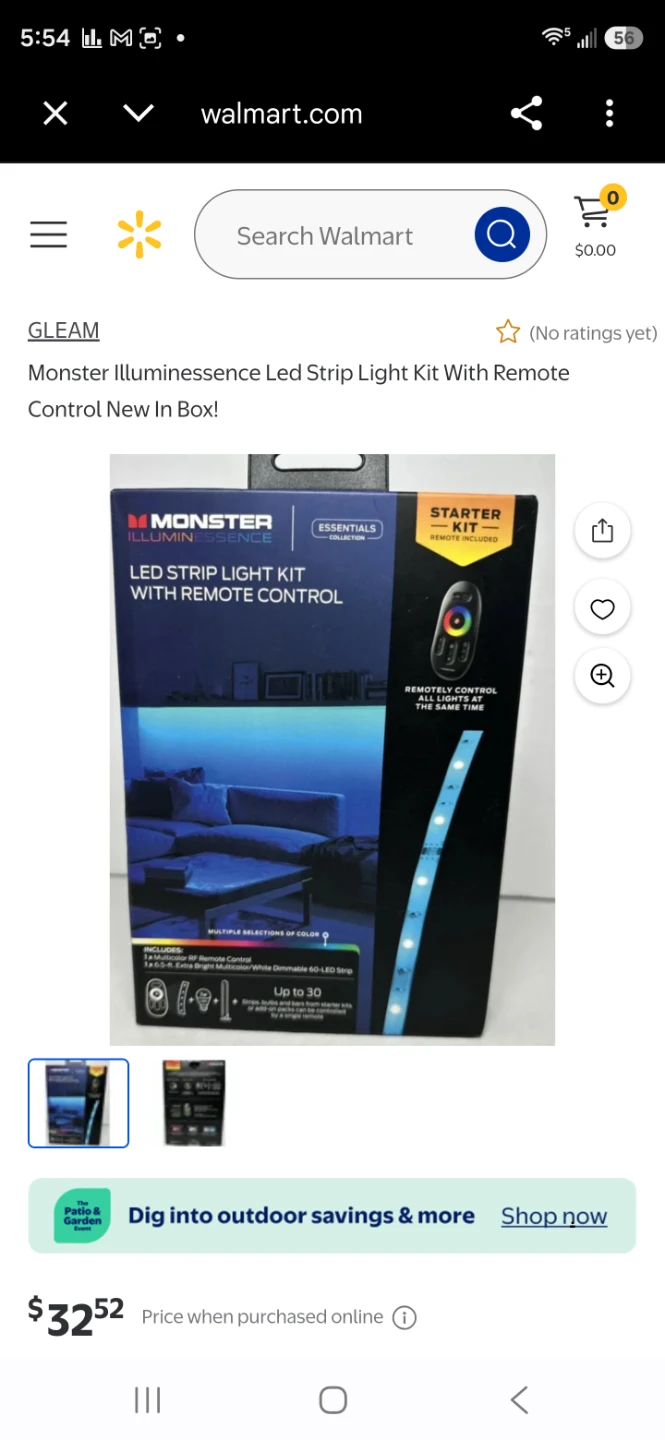 3-pack Monster Illuminessence LED Strip Light Kit with Remote - photo 2