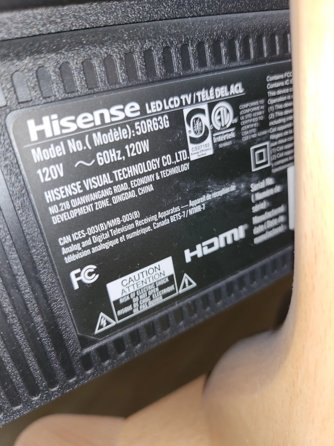 Hisense 50R63G LED LCD TV - photo 3