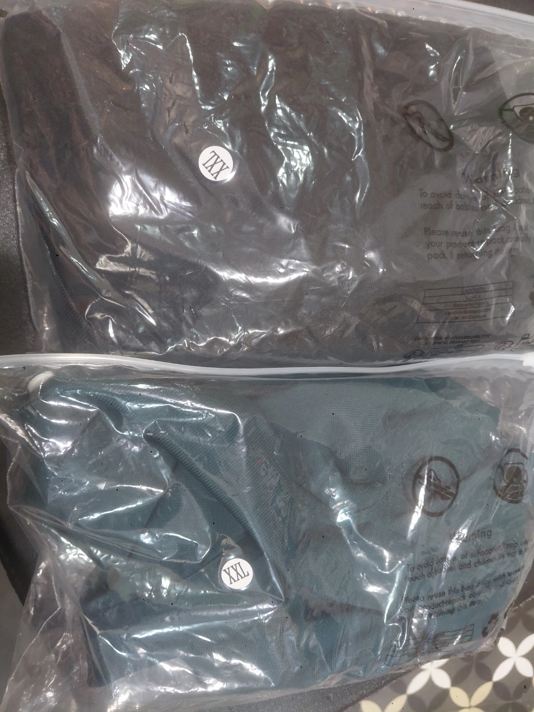 Two Polo Shirts - Black (XXL) and Teal (XXL)