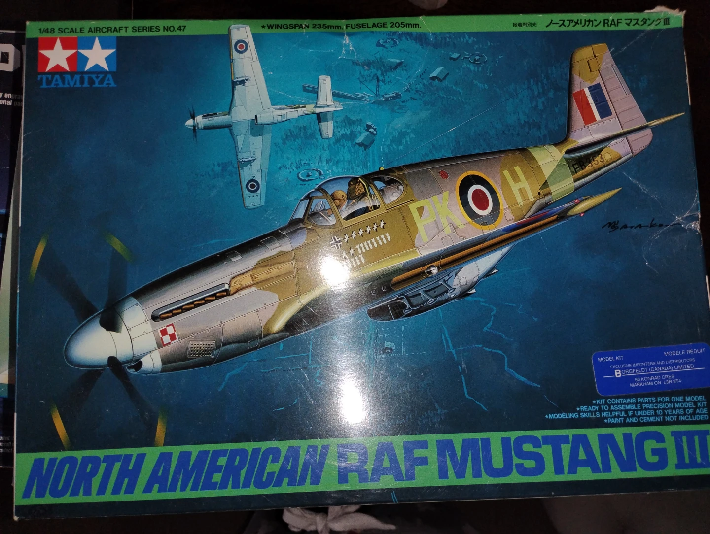 Tamiya 1/48 Scale North American RAF Mustang III Model Kit