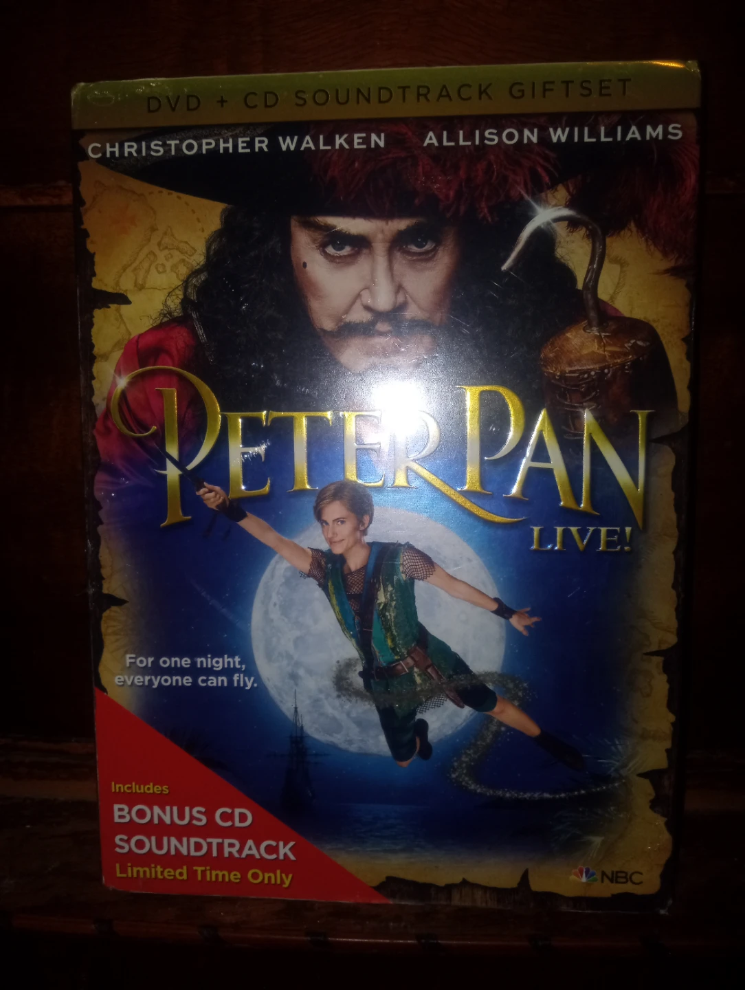 Peter Pan Live! DVD + CD Soundtrack brand new Giftset