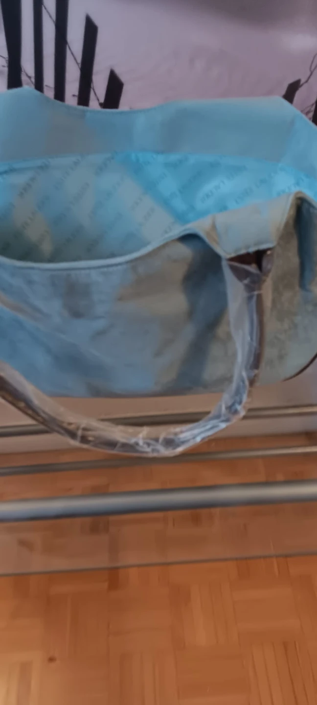 Light Blue Suede Tote Bag - photo 2